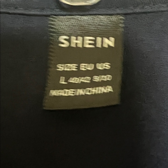 SHEIN Dark Blue Casual Shirt - Picture 2 of 3